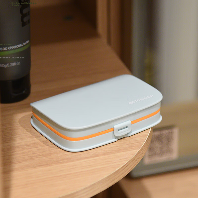 Vilscijon Portable Pill Box for Weekly Travel, Compact Large-Capacity Sealed Mul...