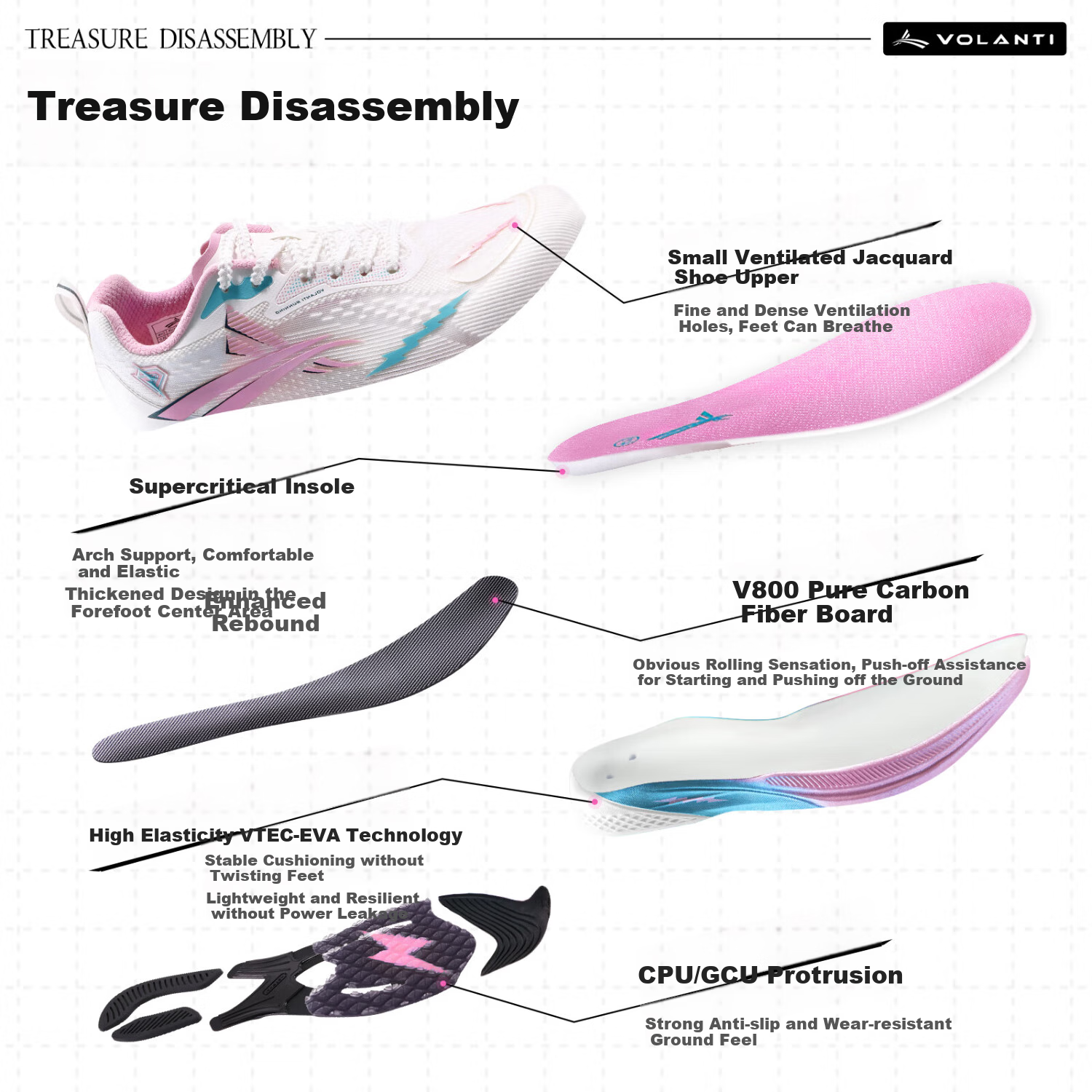 Wolandi Dream Lightning Full Carbon Plate Running Shoes for Sprinting, Long Jump...