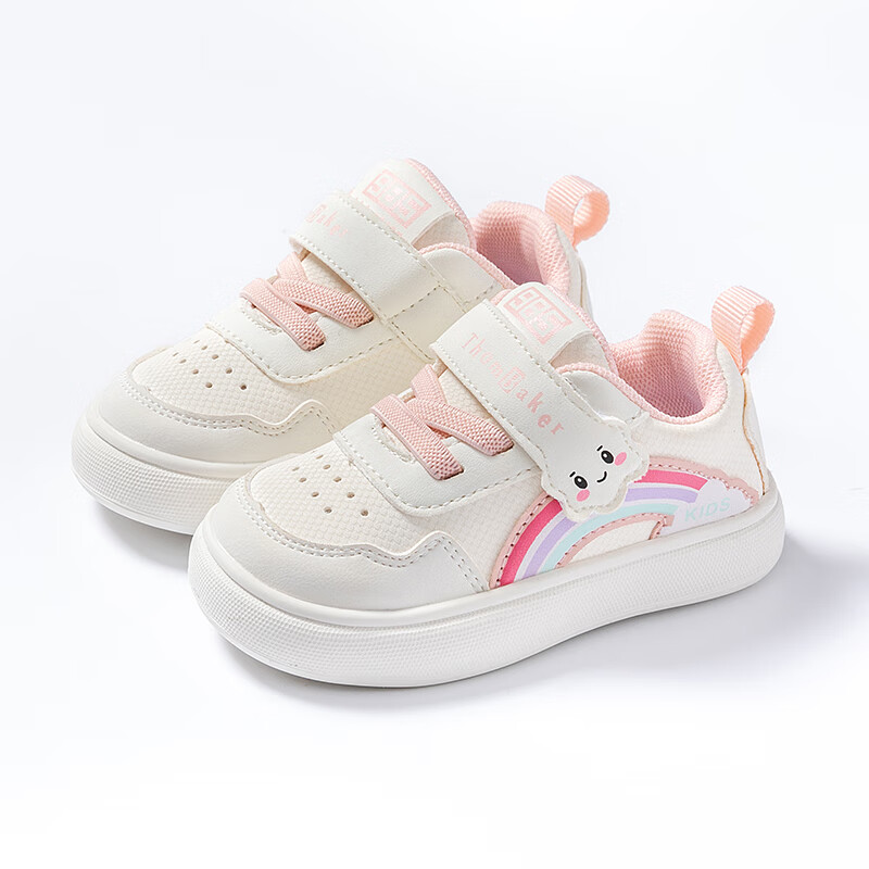 Tuomubeike Baby Walking Shoes for Boys And Girls, Autumn White Sneakers for Todd...