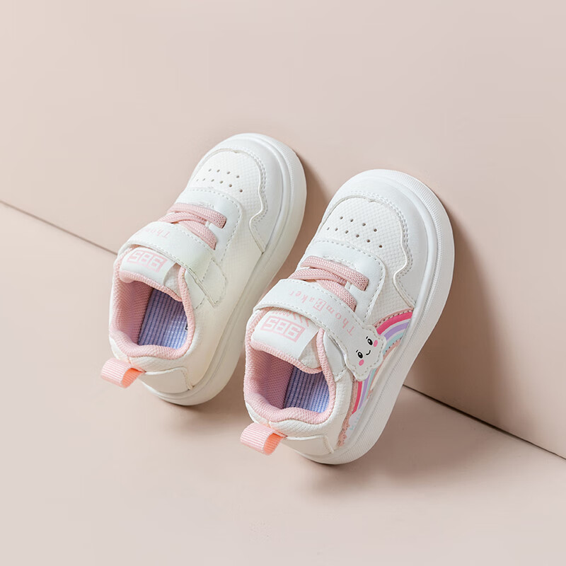 Tuomubeike Baby Walking Shoes for Boys And Girls, Autumn White Sneakers for Todd...