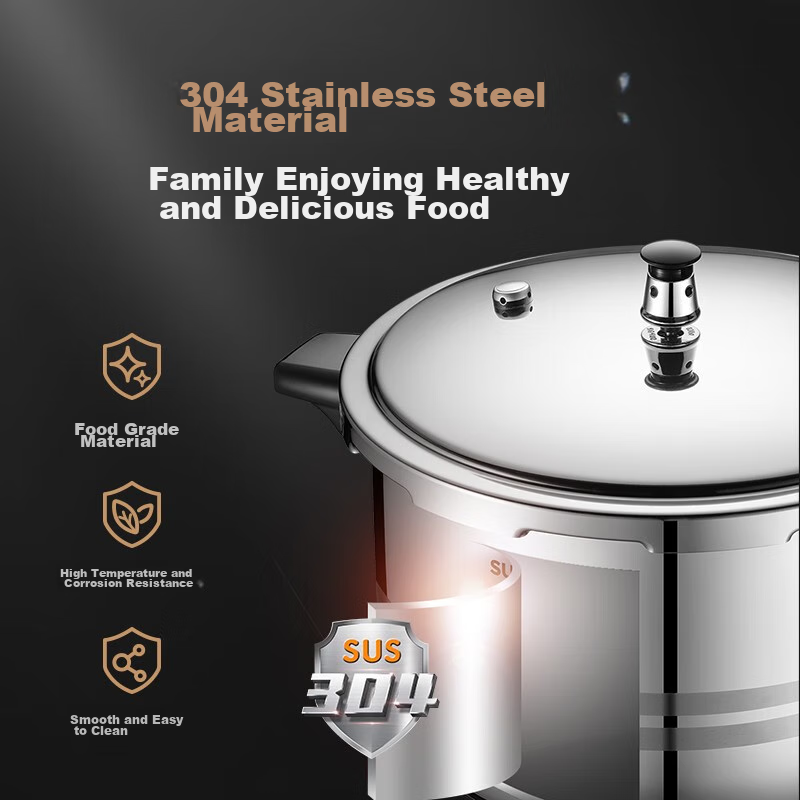 SUPOR 304 Stainless Steel 4.0L Pressure Cooker 20cm [Suitable for 2-4 People] Qu...