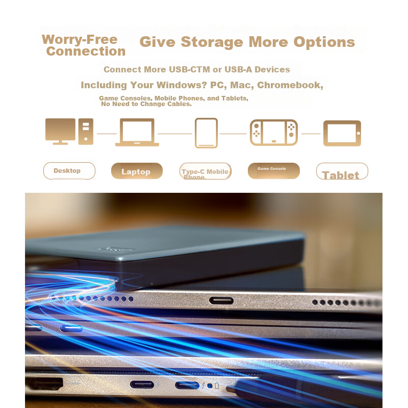 Western Digital (WD) 2TB Portable Hard Drive, Compatible with Type-C, My Passpor...