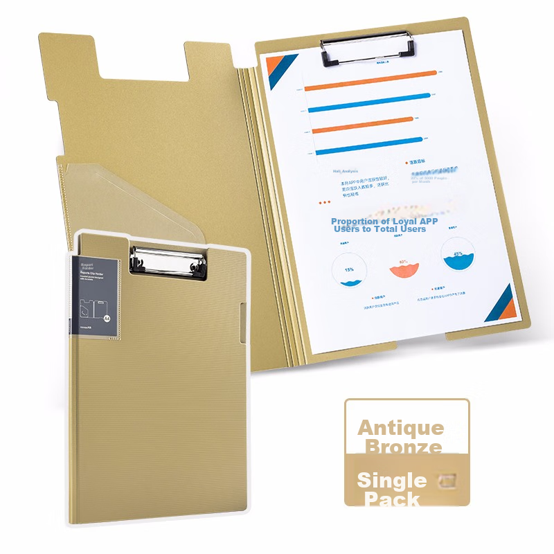 Tianse A4 File Folder, Vertical Folding Board, Thickened Foam PP Conference Fold...