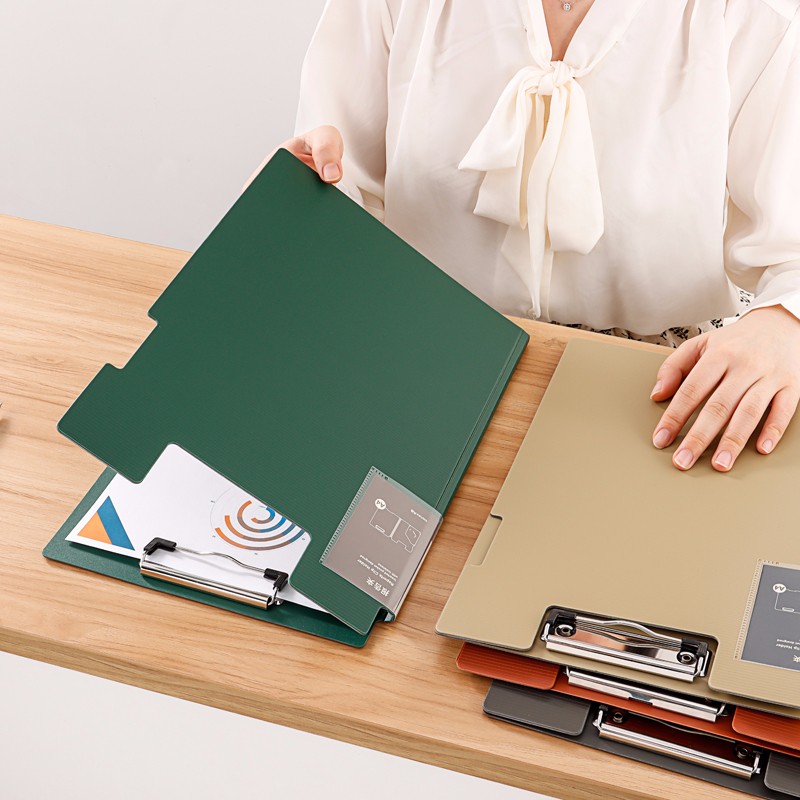 Tianse A4 File Folder, Vertical Folding Board, Thickened Foam PP Conference Fold...