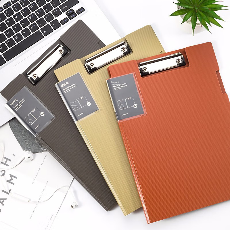 Tianse A4 File Folder, Vertical Folding Board, Thickened Foam PP Conference Fold...