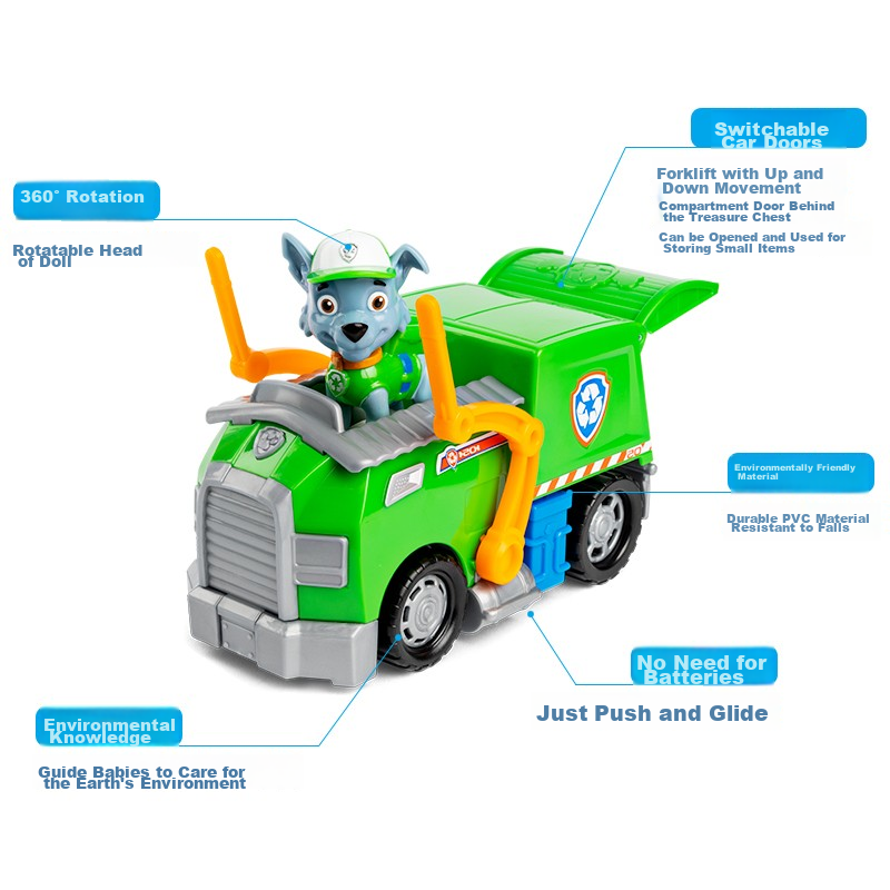PAW PATROL Dog Patrol Team, Birthday Gift Toy Car for Boys And Girls, Big Rescue...