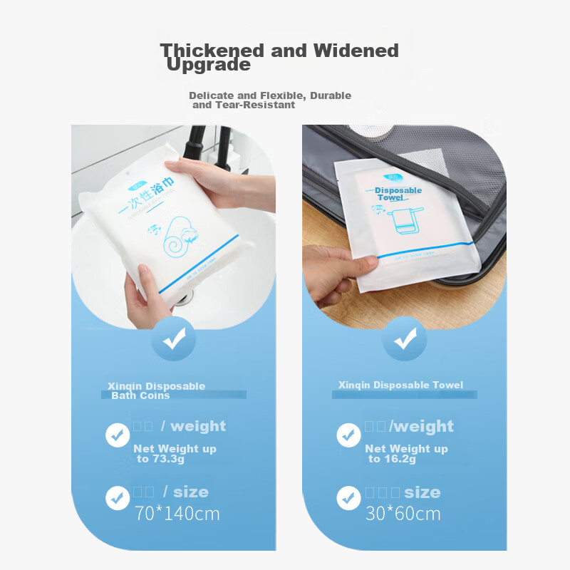 Xinqin Disposable Towels, Thickened And Enlarged, Soft Cotton Wipes, Pure Cotton...