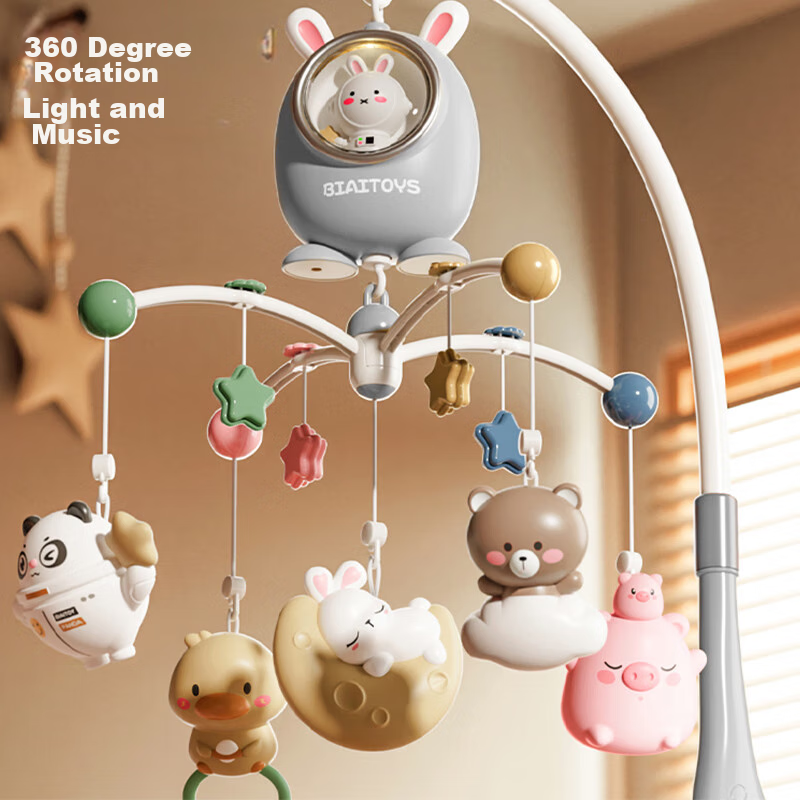 Xinge Baby Crib Bell, Sleep Aid, Rattle Sound, Light And Sound Bedside Bell, Soo...