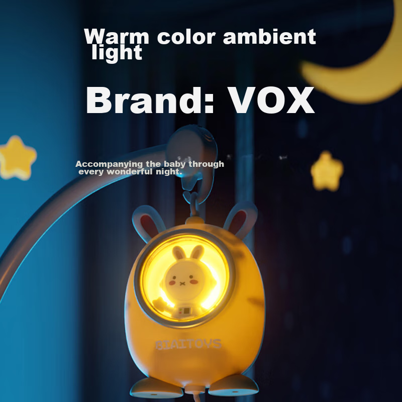 Xinge Baby Crib Bell, Sleep Aid, Rattle Sound, Light And Sound Bedside Bell, Soo...