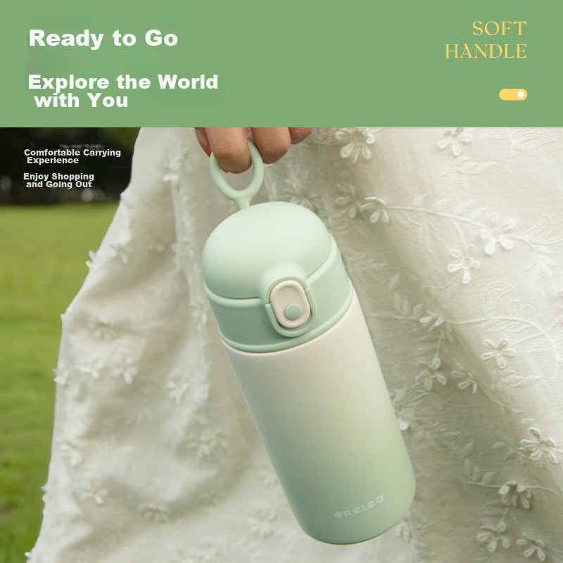 Wusheng Insulated Mug for Women with Straw, Children's Stylish Water Bottle, Lar...