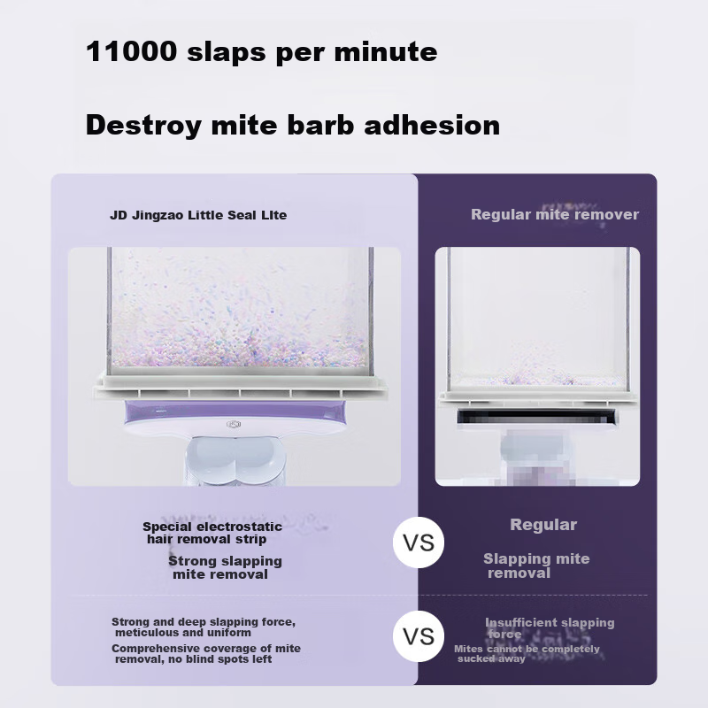 Jingzao Little Seal Lite Mite Remover Vacuum Cleaner All-In Machine with Dual Cu...