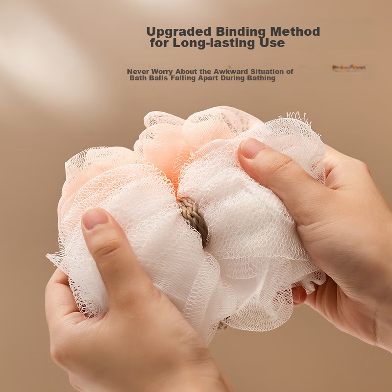 Jingzao Two-Color Bath Sponge, Extra Large Bath Loofah, Shower Scrubber, Bathing...