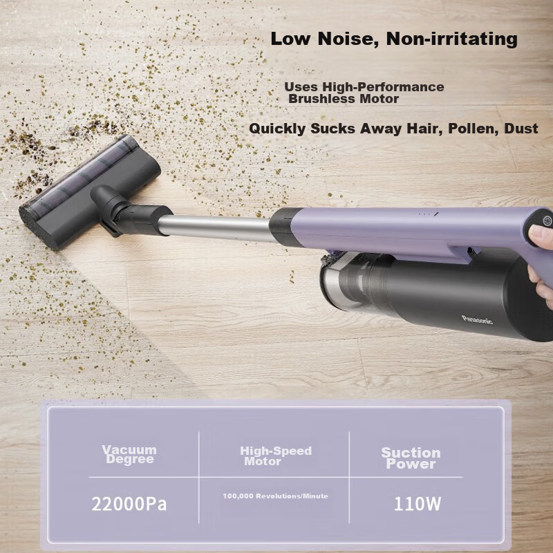 Panasonic Vacuum Cleaner, Powerful Suction for Home Use, Cordless Handheld, Dust...