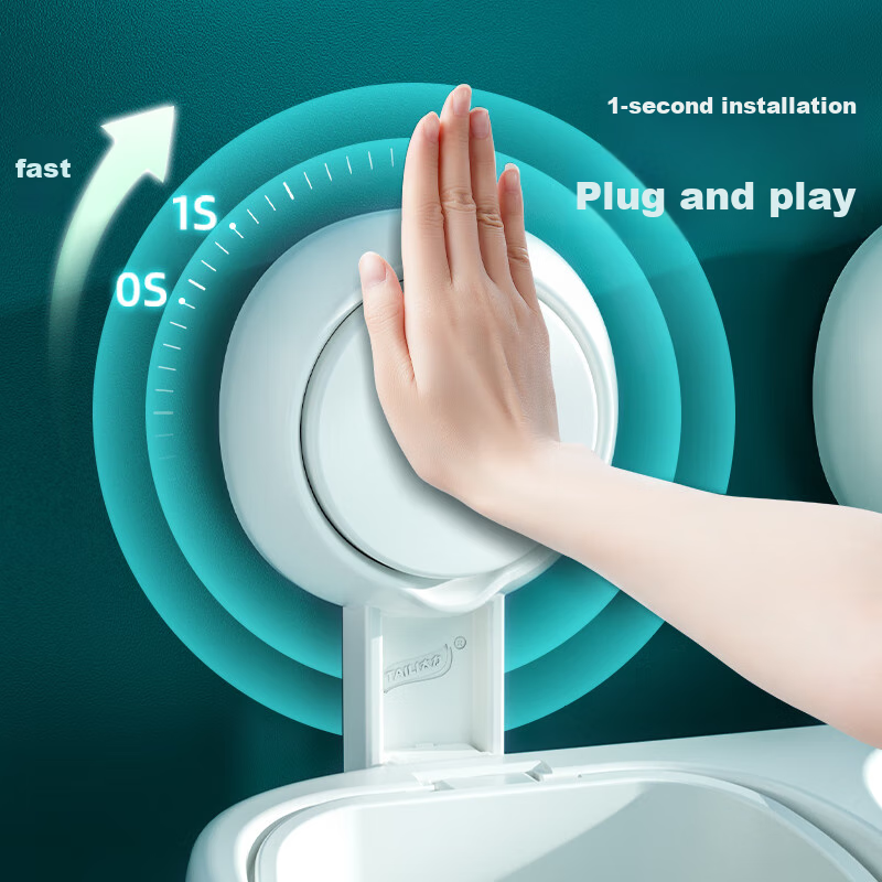 Jingzao Hair Dryer Holder, No-Drill Suction Cup Stand, Hair Dryer Storage Rack w...