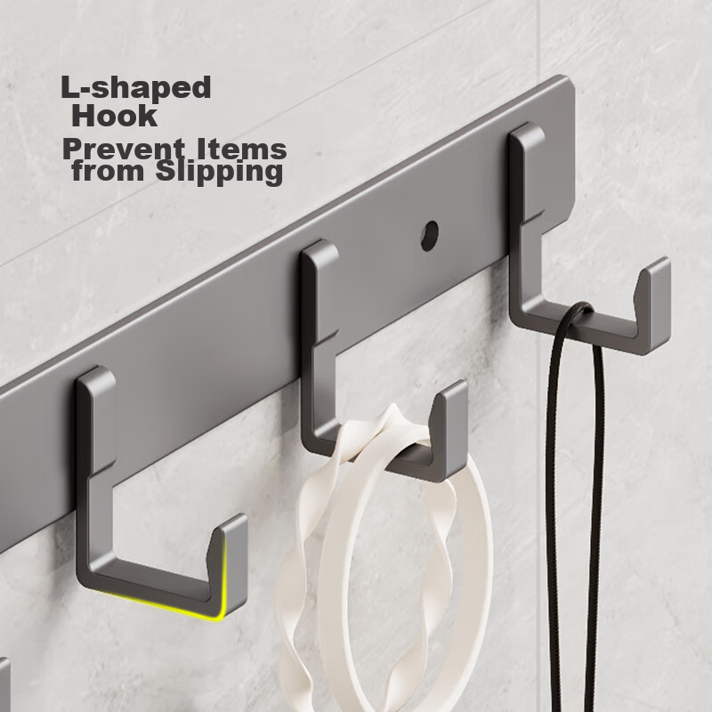 Huxiansen Hook-Free Adhesive Wall Hooks for Bathroom, Kitchen, Toilet, Clothes A...