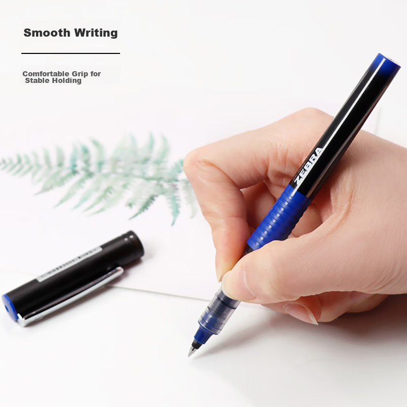 ZEBRA Silver Snake Direct Liquid Gel Pen, 0.5mm Bullet Tip, Pull-Off Cap, Neutra...