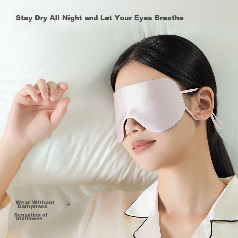 Jingzao Mulberry Silk Eye Mask, Sleep Light-Blocking, Adult Breathable, Adjustab...
