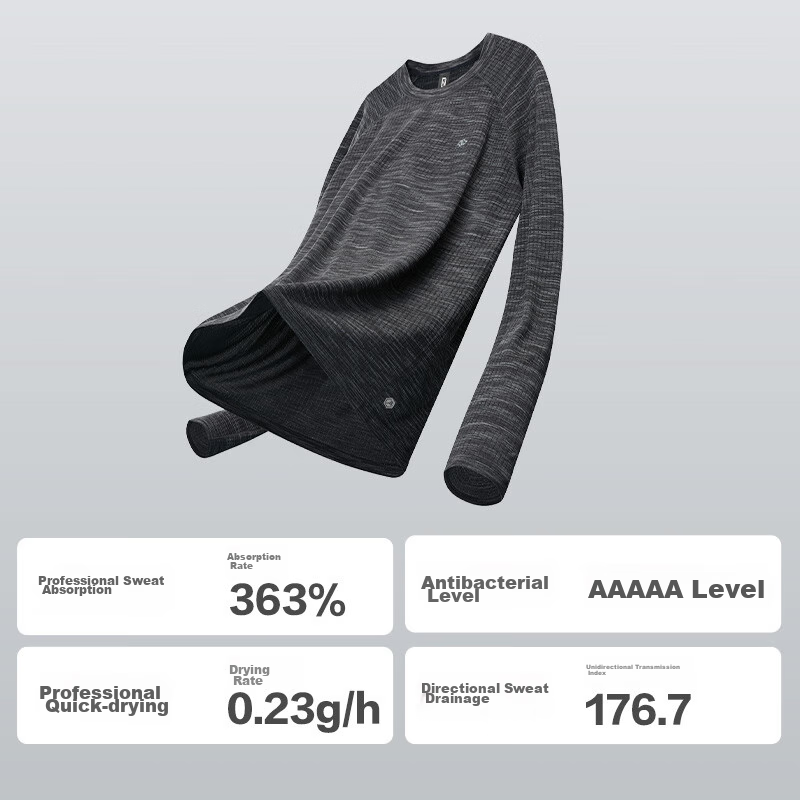 Jingzao Seamless Anti-Chafing Sports T-Shirt for Men, Quick-Dry Breathable Runni...