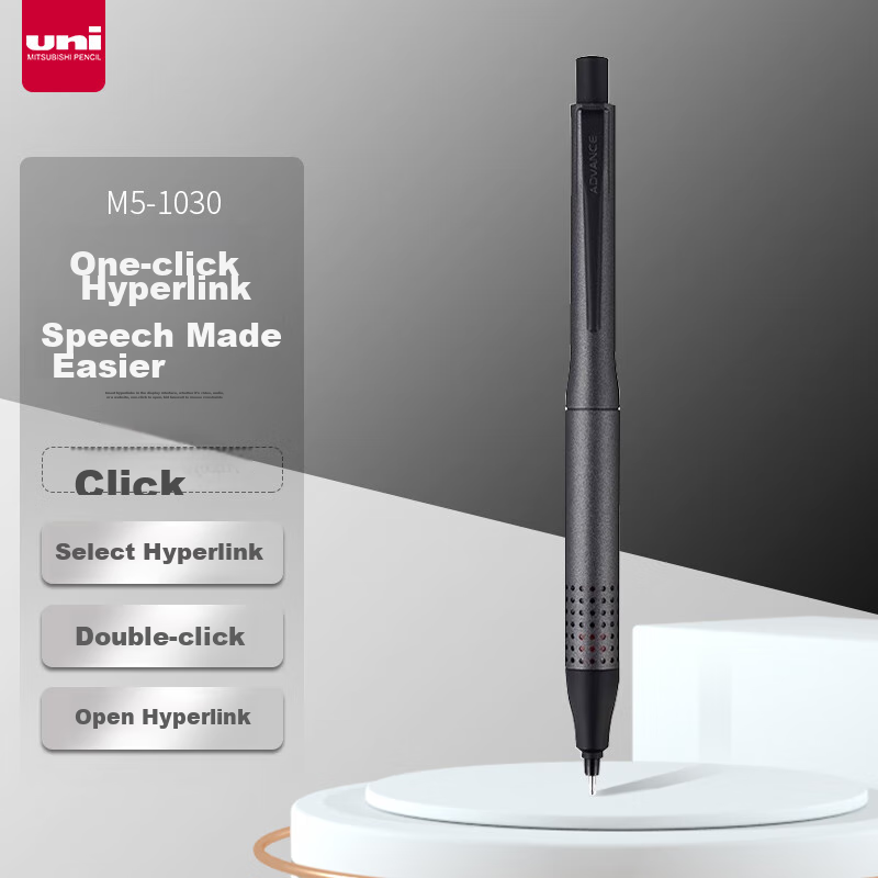 Mitsubishi (Uni) Low Center of Gravity Mechanical Pencil, 0.5mm Metal Grip, for...