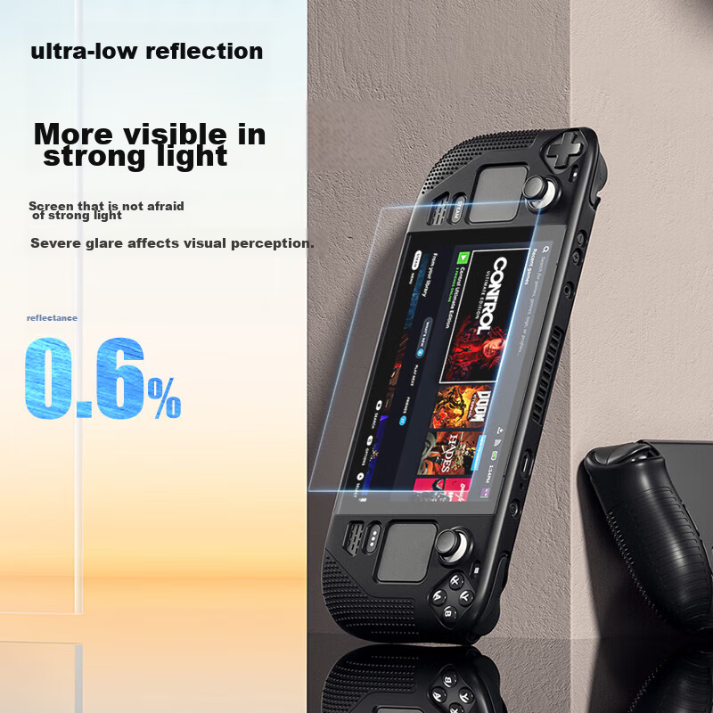 BIAZE Steam Deck Protective Film Screen AR Anti-Reflective Film, Steam Deck Hand...