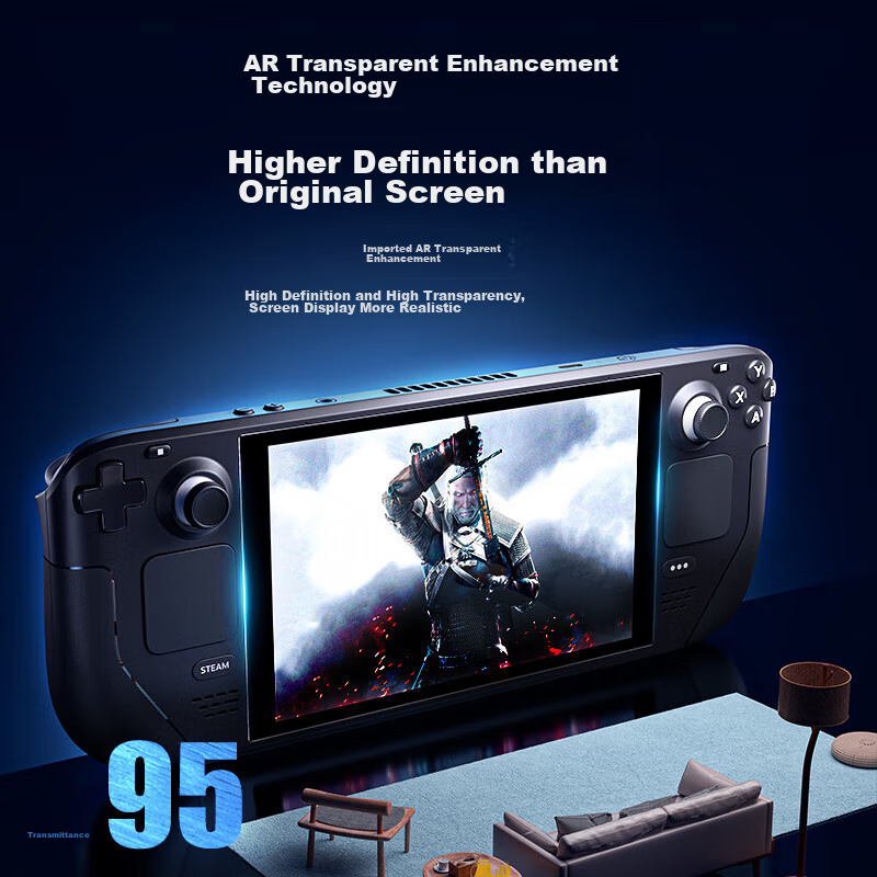 BIAZE Steam Deck Protective Film Screen AR Anti-Reflective Film, Steam Deck Hand...