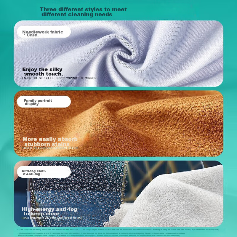 Glasses Cleaning Cloth for Myopia Glasses, Anti-Fog, Anti-Scratch, for Cleaning...