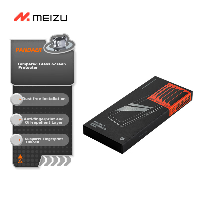 MEIZU PANDAER Dust-Free Quick-Apply Tempered Glass Screen Protector for Meizu 20...