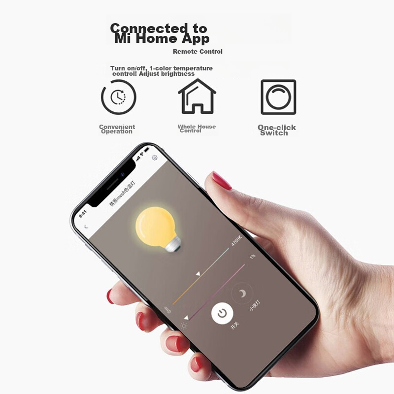 HD Full Spectrum AI Voice-Controlled Smart Ceiling Light, LED Eye-Protection Mij...