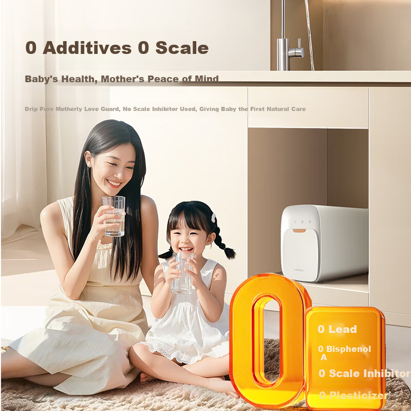 WISESKY Weisikai'er White Building Blocks, 1200G Large Flow Under-Sink Water Pur...