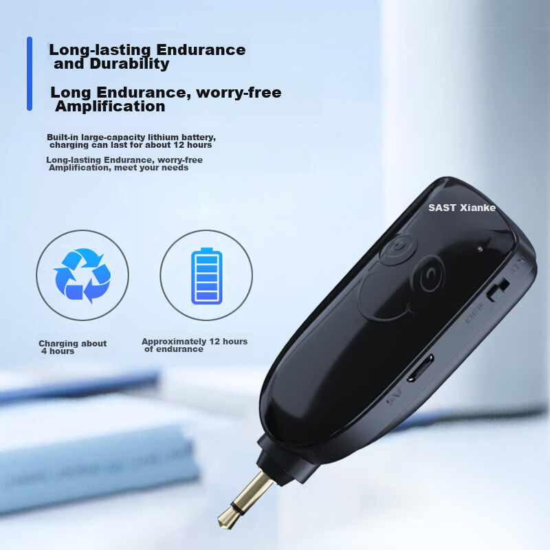 Xianke SAST OK-75A Headset Wireless Microphone Amplifier, for Online Classes, Te...