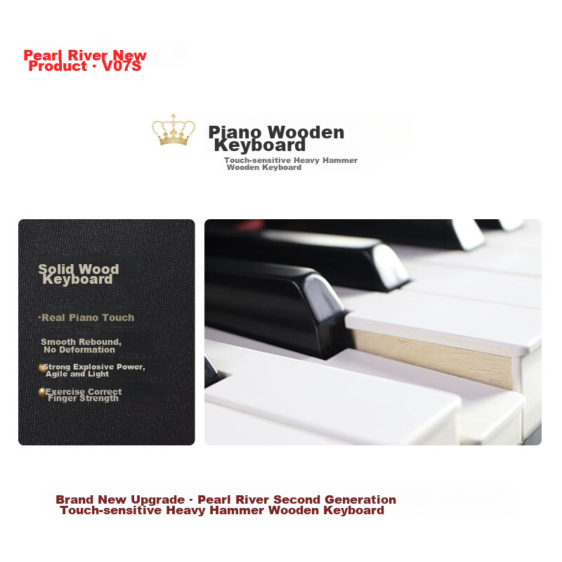 Aisensan Zhujiang Piano, 88-Key Weighted Digital Piano, for Adults And Children,...