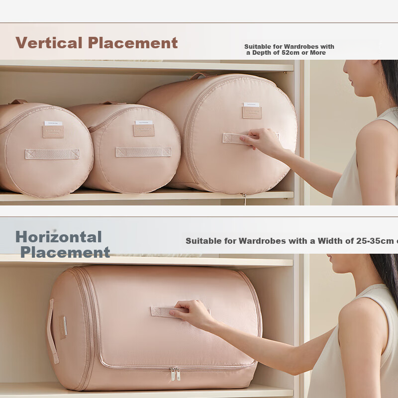 EACHY Cylinder Quilt Storage Bag Clothing Comforter Cotton Quilt Special Packing...