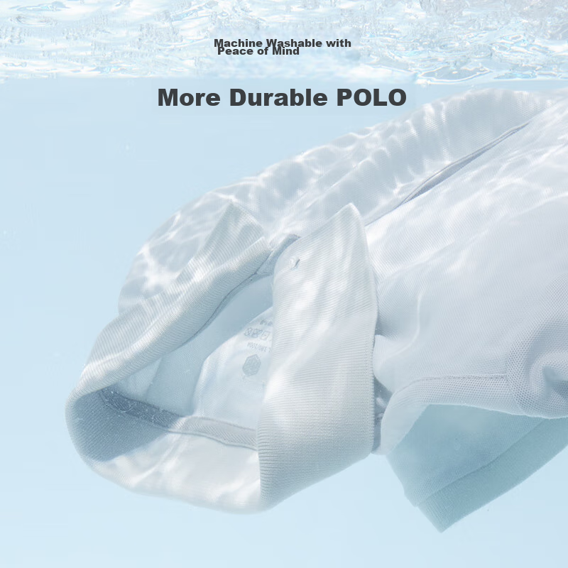 Jingzao [Liquid Ammonia Wrinkle-Free No-Iron] Polo Shirt, Men's Short-Sleeve T-S...