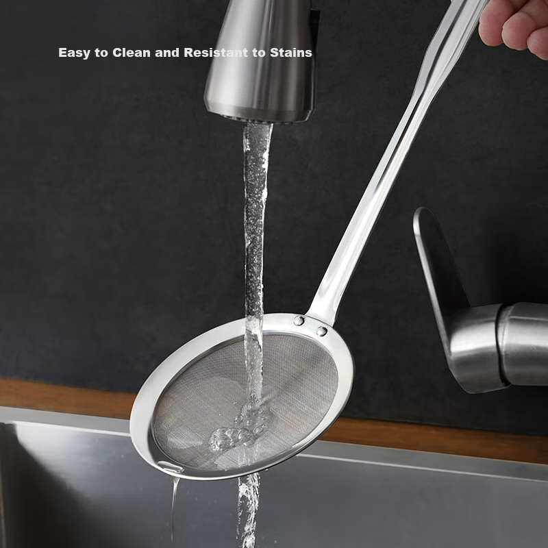 Jingzao Stainless Steel Strainer Spoon, Household Sieve for Flour, Oil Skimmer,...