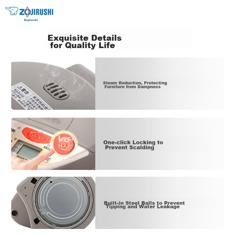 ZO JIRUSHI Electric Kettle, Imported from Japan, VE Vacuum Insulation 4L, CV-DSH...