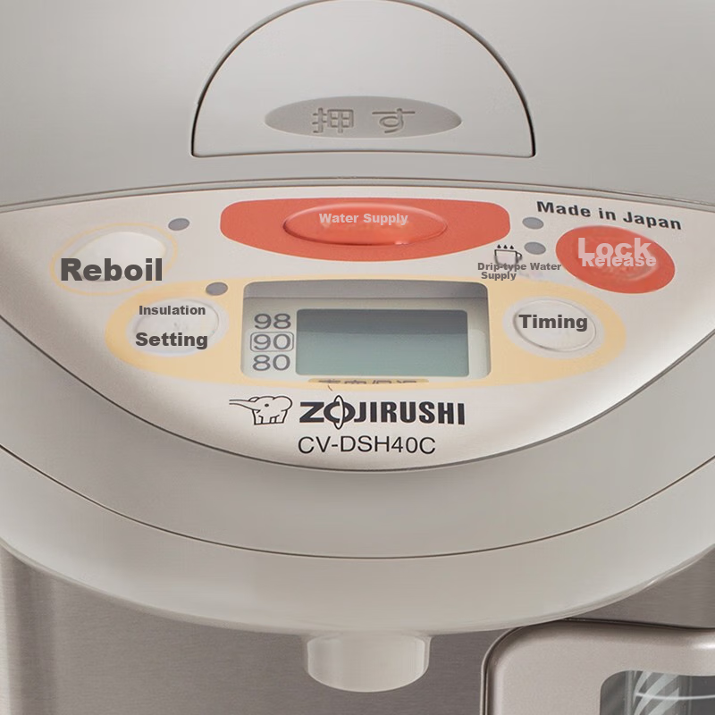 ZO JIRUSHI Electric Kettle, Imported from Japan, VE Vacuum Insulation 4L, CV-DSH...