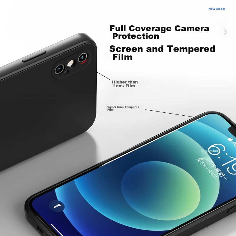 KEKLLE Liquid Silicone Phone Case for IPhone X, Upgraded Full Protection Liquid...