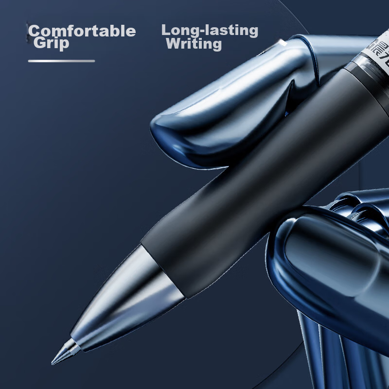 Chenguang (M&G) Stationery K35, Retractable Gel Pen, Student 0.7mm Black Pen, Si...