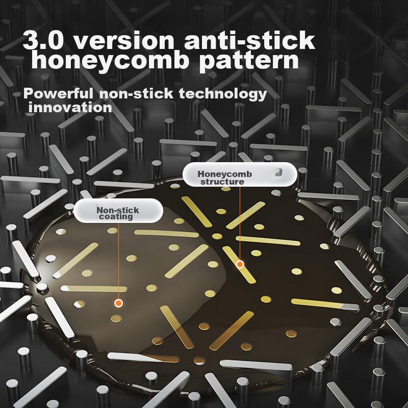 Chuidahuang 316 Stainless Steel Wok 30cm Non-Stick Flat Bottom Frying Pan Compat...