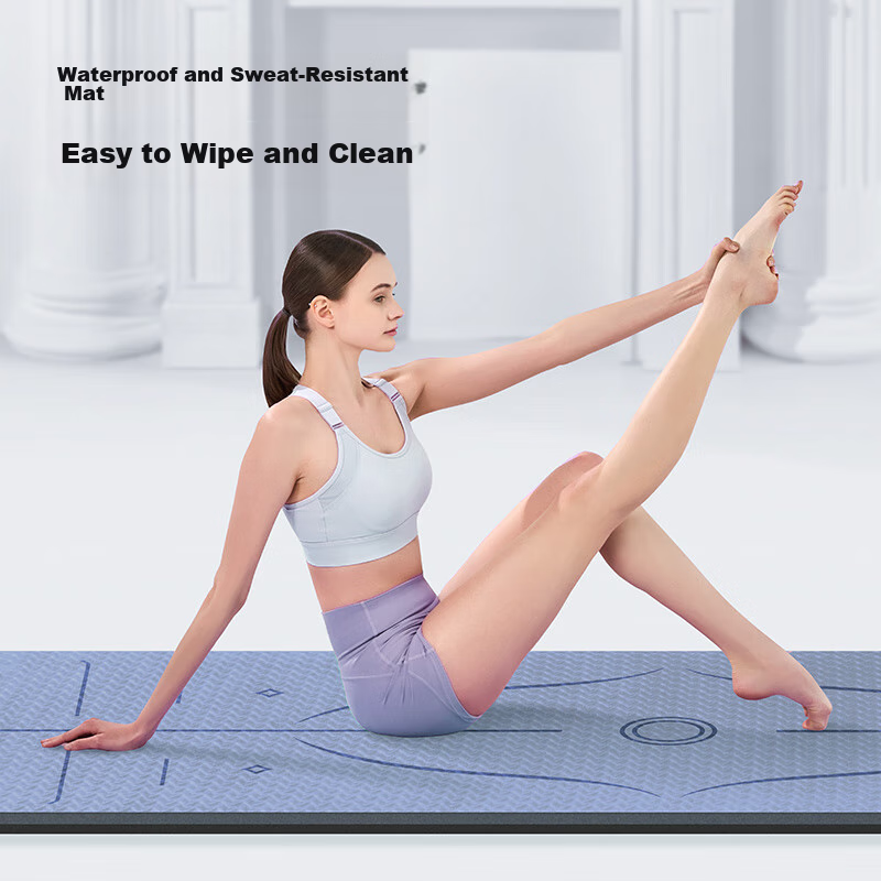 Huixun JD's Own Brand, Fitness Mat Yoga Mat, Widened 80cm, Thickened, Jump Rope,...