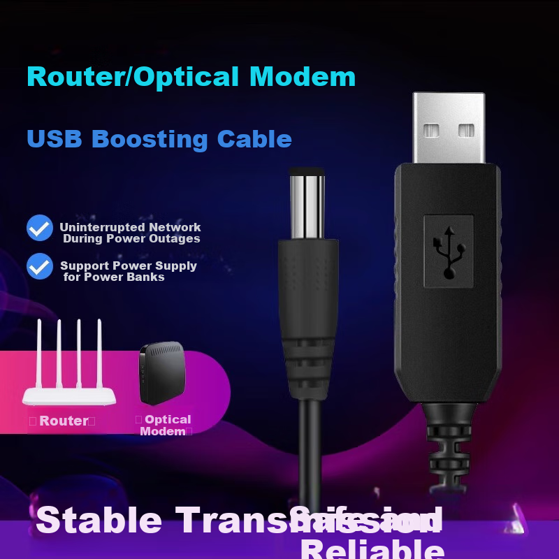 Xuanyi USB Boost Cable 12V/1A Round Head 5.5mm Power Bank Mobile Power Supply Co...