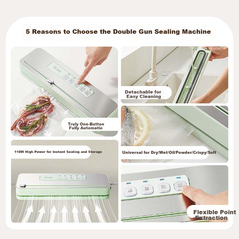 Suncha Automatic Vacuum Sealer Household Food Compression Plastic Sealing Machin...