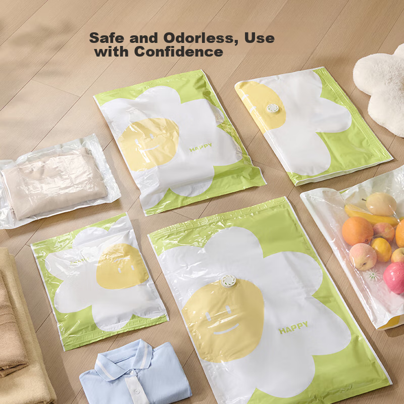 Jingzao Vacuum Compression Storage Bags, Dual-Use for Vacuum And Compression, Cl...