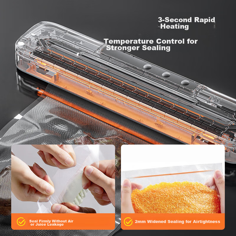 Jingzao Vacuum Sealer, Plastic Sealing Machine, Vacuum Bag Compressor, Food Cont...