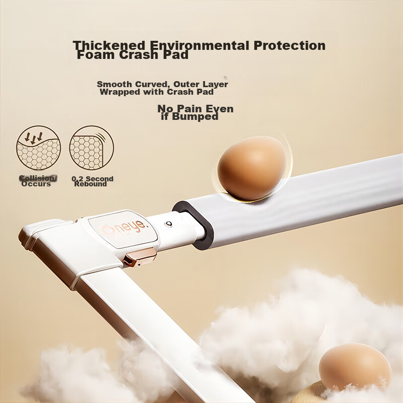 Wanya Baby Crib Guardrail, Toddler Fall Prevention Bed Rail, Bedside Anti-Fall G...