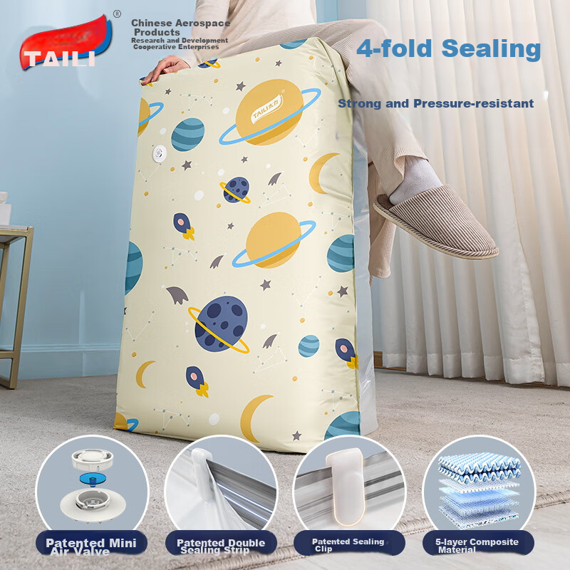 Taili Vacuum Compression Storage Bags, Clothes And Garment Organizer Packing Bag...