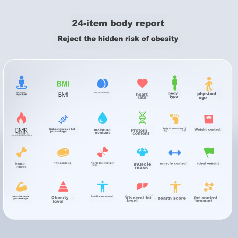 Bear Professional Smart Body Fat Scale, Weight Scale, Electronic Scale, Heart Ra...