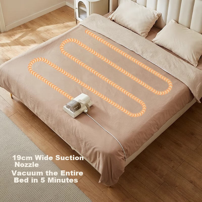 Bear Mite Removal Device Household Bed Double Cup Roller Brush Mite Vacuum Clean...