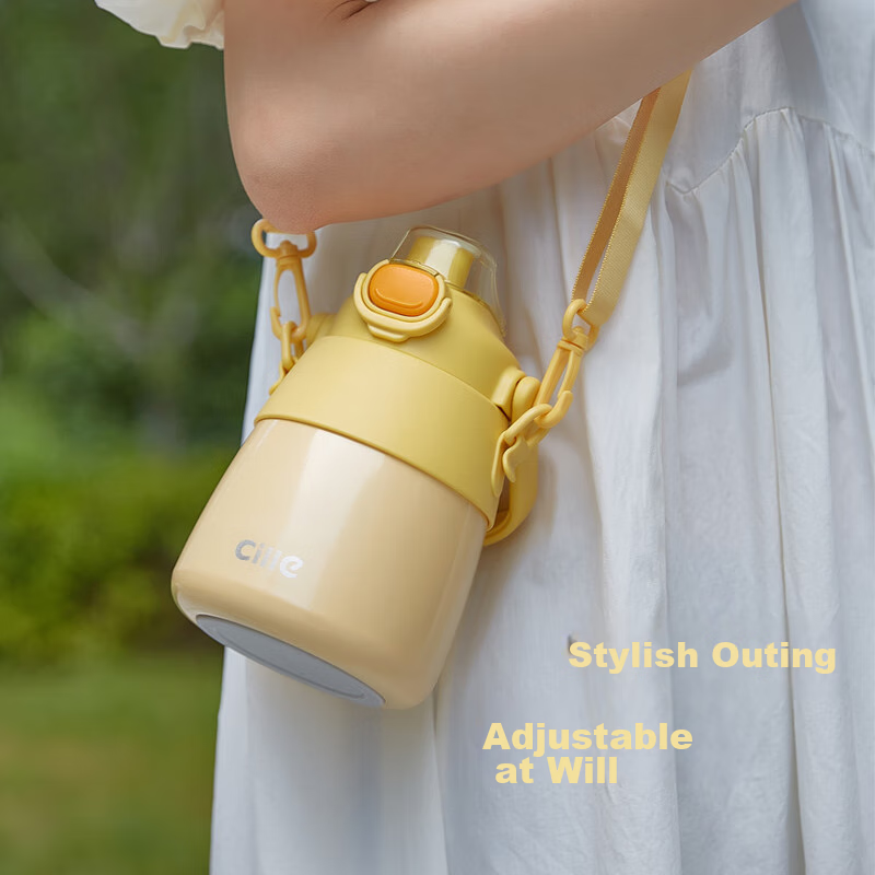 Xile Double-Drinking Large-Capacity Insulated Tumbler for Women, Stylish High-Ca...