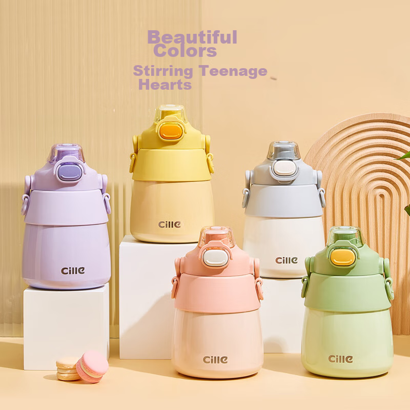 Xile Double-Drinking Large-Capacity Insulated Tumbler for Women, Stylish High-Ca...